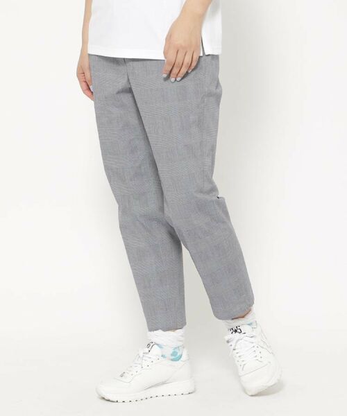 adabat / アダバット ショート・ハーフ・半端丈パンツ | UVカット/接触冷感 クールタッチグレンチェッククロップドパンツ | 詳細1