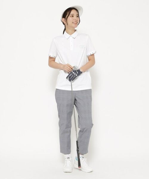 adabat / アダバット ショート・ハーフ・半端丈パンツ | UVカット/接触冷感 クールタッチグレンチェッククロップドパンツ | 詳細4