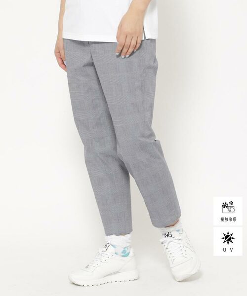 アダバット ゴルフ　グリーンチェック　パンツ アダバット ゴルフ パンツ メンズ 79 L チェック グリーン 緑
