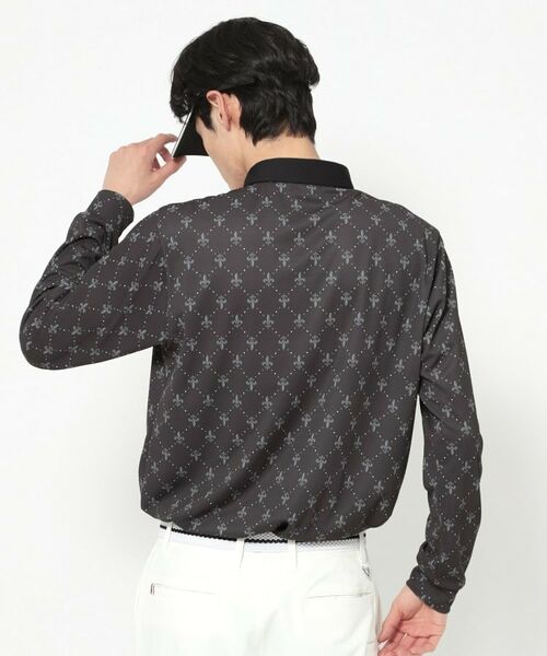 adabat / アダバット ポロシャツ | 【新レーベル ADABAT NAVY】吸水速乾 フルールドリス長袖ポロシャツ | 詳細2