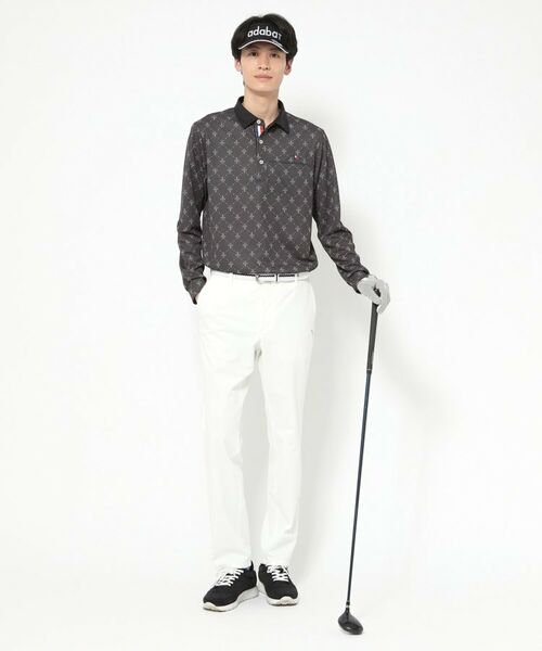 adabat / アダバット ポロシャツ | 【新レーベル ADABAT NAVY】吸水速乾 フルールドリス長袖ポロシャツ | 詳細4