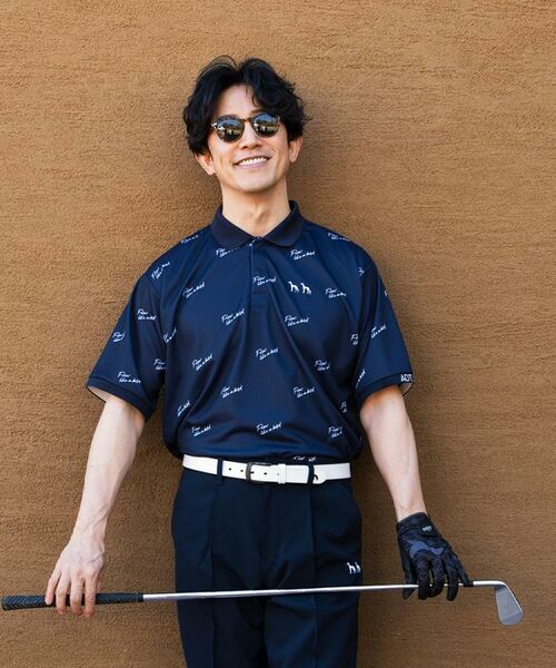 adabat / アダバット ポロシャツ | UVカット/吸水速乾 櫻井貴史 adabatNAVYコラボバーディーポロシャツ | 詳細1
