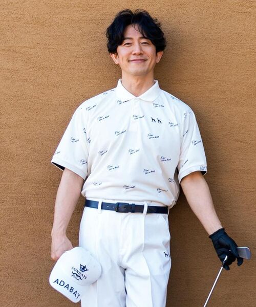 adabat / アダバット ポロシャツ | UVカット/吸水速乾 櫻井貴史 adabatNAVYコラボバーディーポロシャツ | 詳細14