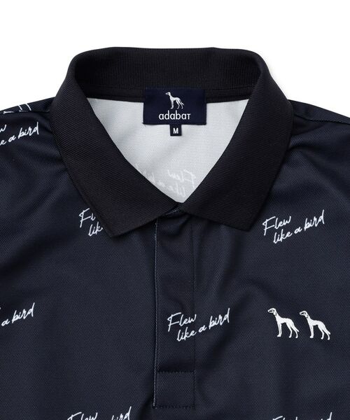 adabat / アダバット ポロシャツ | UVカット/吸水速乾 櫻井貴史 adabatNAVYコラボバーディーポロシャツ | 詳細4