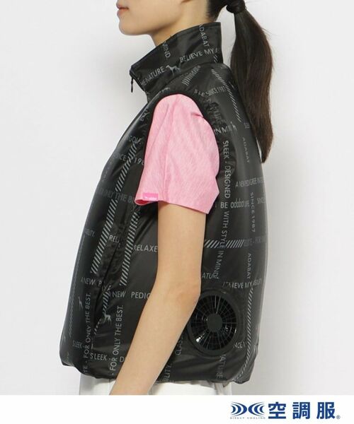 adabat / アダバット ベスト | 【ファン別売り】「空調服（R）」ロゴチェックベスト | 詳細6