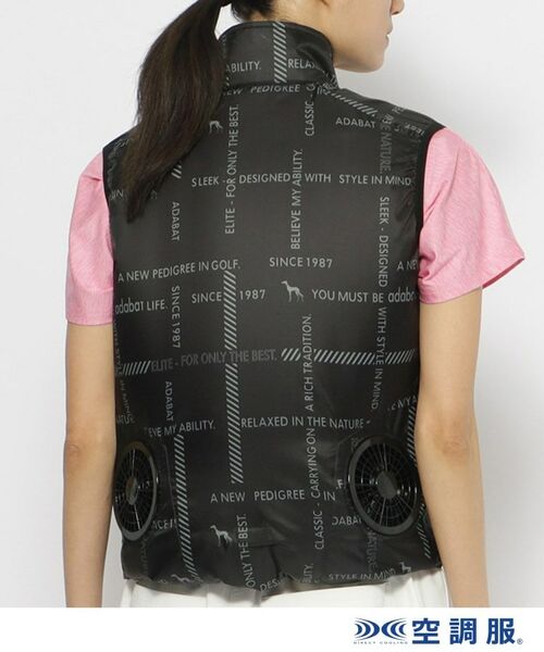 adabat / アダバット ベスト | 【ファン別売り】「空調服（R）」ロゴチェックベスト | 詳細7