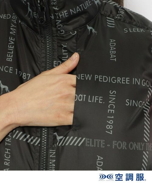 adabat / アダバット ベスト | 【ファン別売り】「空調服（R）」ロゴチェックベスト | 詳細9