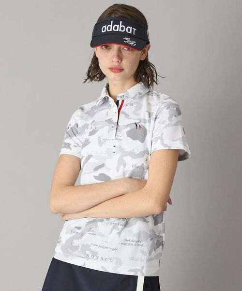 adabat / アダバット ポロシャツ | 【新レーベル ADABAT NAVY】UVカット／吸水速乾 モナコリンクスプリントポロシャツ | 詳細1