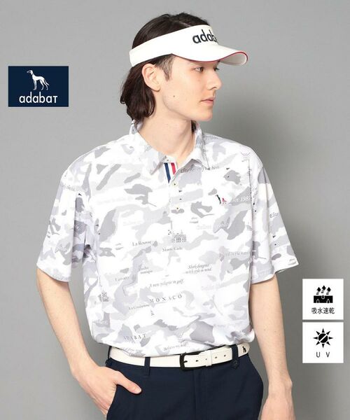adabat/アダバット 【新レーベル ADABAT NAVY】UVカット/吸水速乾 モナコリンクスプリントポロシャツ ホワイト(102) 52(LL) adabat/アダバット 【新レーベル ADABAT NAVY】UVカット/吸水速乾 モナコリンクスプリントポロシャツ ホワイト(102) 52(LL)