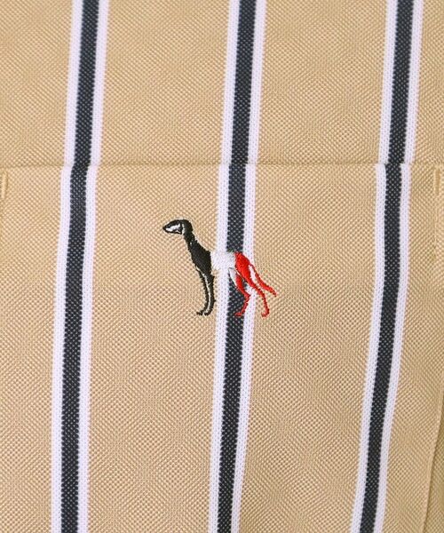 adabat / アダバット ポロシャツ | 【新レーベル ADABAT NAVY】吸水速乾/UVカット ワインシャンブレーストライプポロシャツ | 詳細4