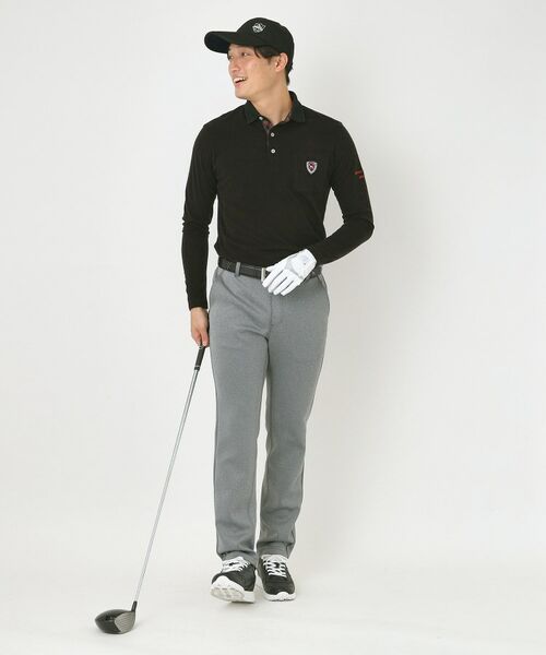 adabat / アダバット ポロシャツ | 【吸湿発熱】小紋ジャカード長袖ポロシャツ | 詳細11