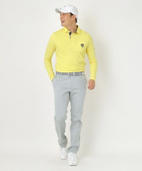 adabat / アダバット ポロシャツ | 【吸湿発熱】小紋ジャカード長袖ポロシャツ | 詳細14