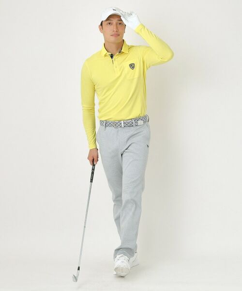 adabat / アダバット ポロシャツ | 【吸湿発熱】小紋ジャカード長袖ポロシャツ | 詳細15