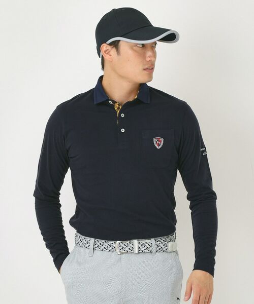 adabat / アダバット ポロシャツ | 【吸湿発熱】小紋ジャカード長袖ポロシャツ | 詳細17