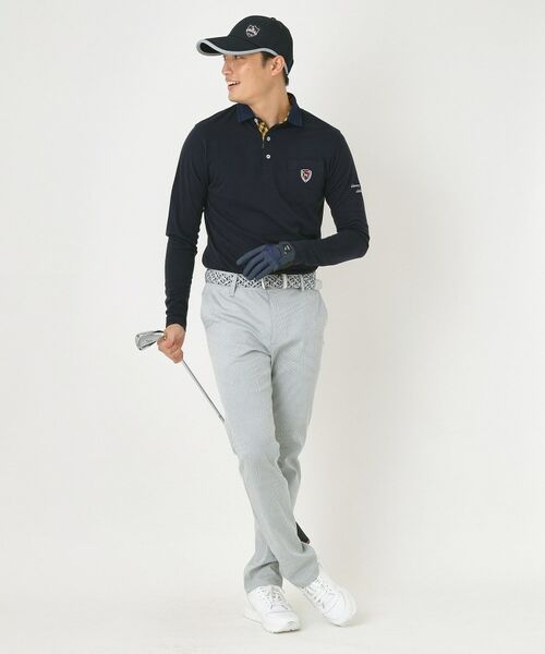 adabat / アダバット ポロシャツ | 【吸湿発熱】小紋ジャカード長袖ポロシャツ | 詳細19