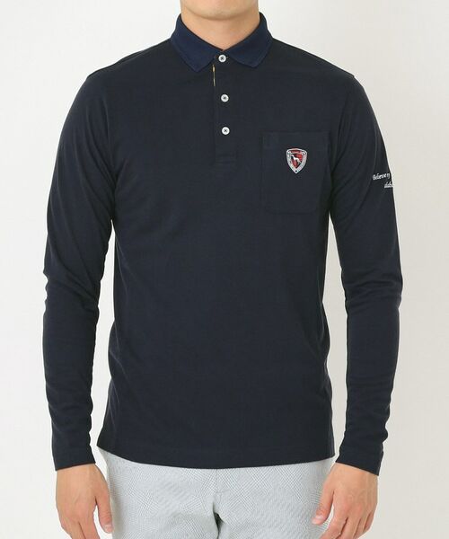 adabat / アダバット ポロシャツ | 【吸湿発熱】小紋ジャカード長袖ポロシャツ | 詳細21