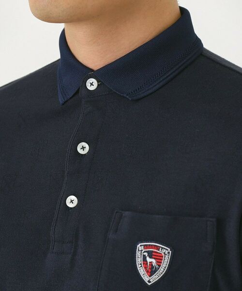 adabat / アダバット ポロシャツ | 【吸湿発熱】小紋ジャカード長袖ポロシャツ | 詳細24