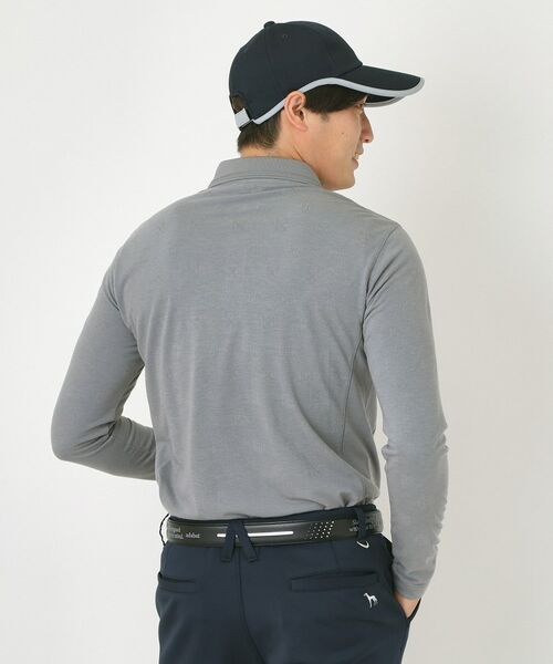 adabat / アダバット ポロシャツ | 【吸湿発熱】小紋ジャカード長袖ポロシャツ | 詳細5