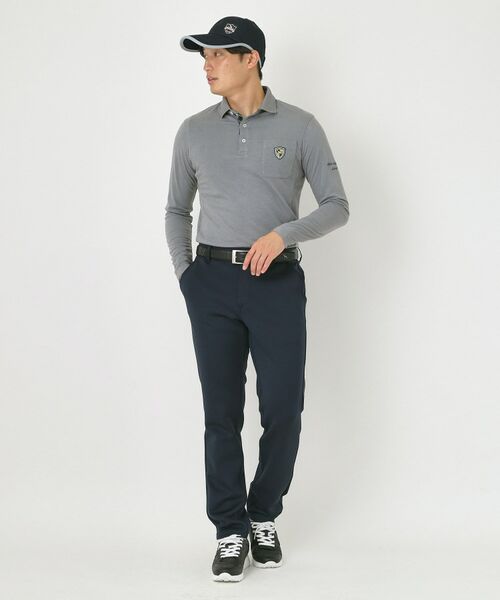 adabat / アダバット ポロシャツ | 【吸湿発熱】小紋ジャカード長袖ポロシャツ | 詳細6