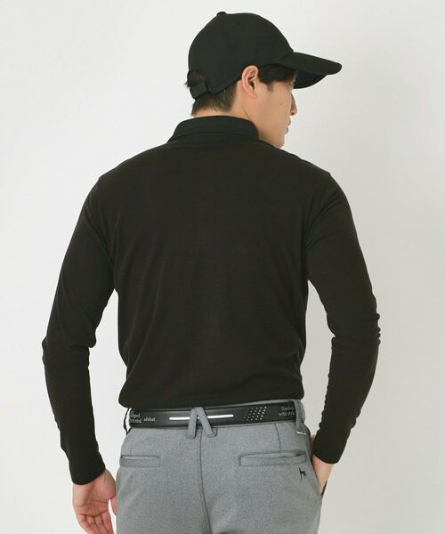 adabat / アダバット ポロシャツ | 【吸湿発熱】小紋ジャカード長袖ポロシャツ | 詳細9