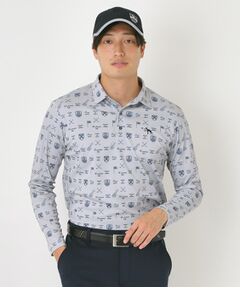 adabat / アダバット ポロシャツ | クラブプリント長袖ポロシャツ