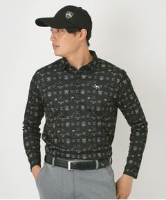 adabat / アダバット ポロシャツ | クラブプリント長袖ポロシャツ