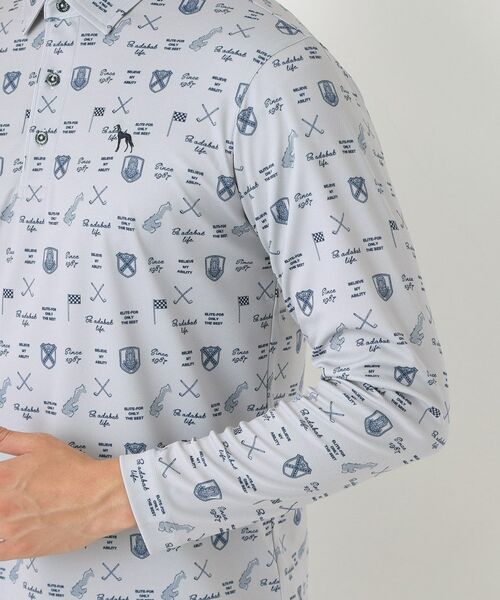 adabat / アダバット ポロシャツ | クラブプリント長袖ポロシャツ | 詳細17