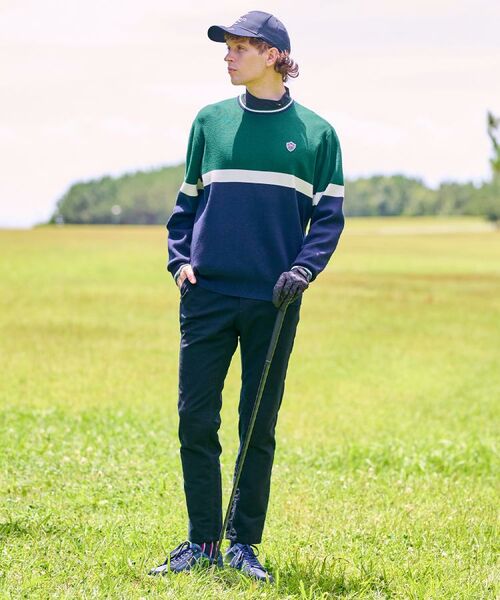 adabat / アダバット ニット・セーター | 【新レーベル ADABAT NAVY】トリコロールクルーニット | 詳細2