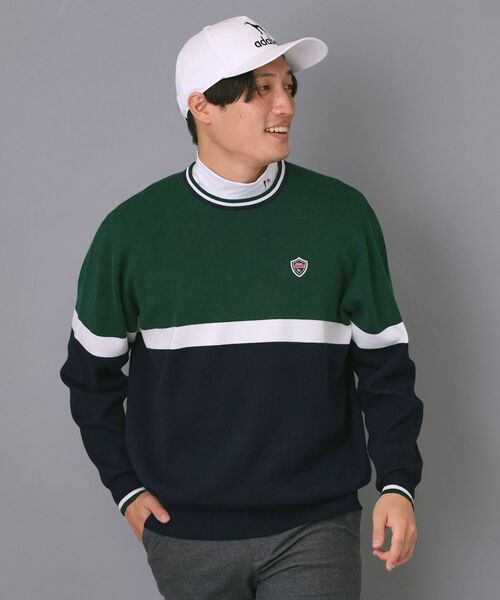 adabat / アダバット ニット・セーター | 【新レーベル ADABAT NAVY】トリコロールクルーニット | 詳細4