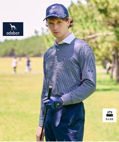 adabat ネイビー ポロシャツ 40 ドライワッフルポロシャツ（ポロシャツ） | adabat(Men