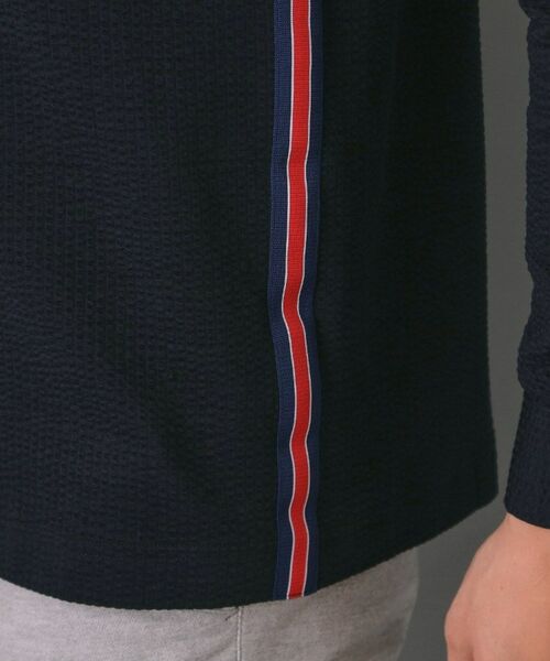 adabat / アダバット ポロシャツ | 【新レーベル ADABAT NAVY】吸水速乾 サッカーストライプ長袖ポロシャツ | 詳細20