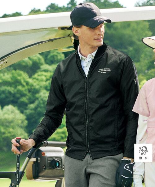 adabat / アダバット レザーブルゾン・ジャケット | 【撥水】ライトジップブルゾン(ブラック(019))