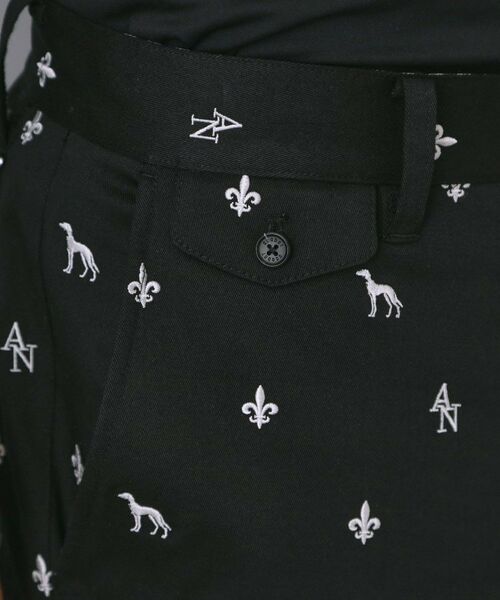 adabat / アダバット ショート・ハーフ・半端丈パンツ | 【新レーベル ADABAT NAVY】エンブロイダリーモノグラムクロップドパンツ | 詳細12