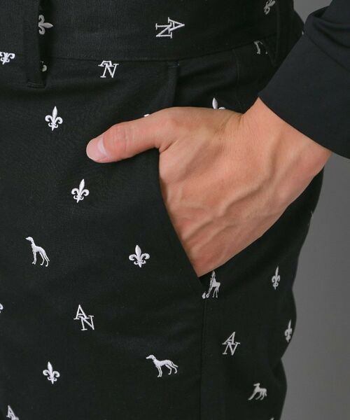 adabat / アダバット ショート・ハーフ・半端丈パンツ | 【新レーベル ADABAT NAVY】エンブロイダリーモノグラムクロップドパンツ | 詳細13