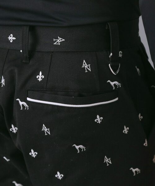adabat / アダバット ショート・ハーフ・半端丈パンツ | 【新レーベル ADABAT NAVY】エンブロイダリーモノグラムクロップドパンツ | 詳細15