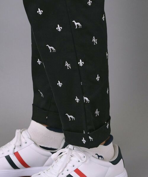 adabat / アダバット ショート・ハーフ・半端丈パンツ | 【新レーベル ADABAT NAVY】エンブロイダリーモノグラムクロップドパンツ | 詳細16