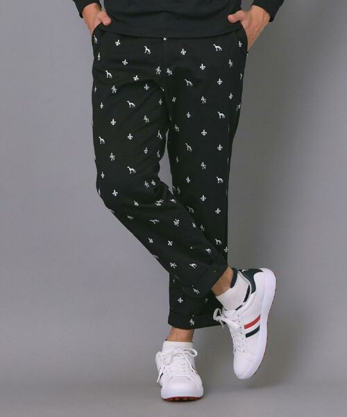 adabat / アダバット ショート・ハーフ・半端丈パンツ | 【新レーベル ADABAT NAVY】エンブロイダリーモノグラムクロップドパンツ | 詳細3