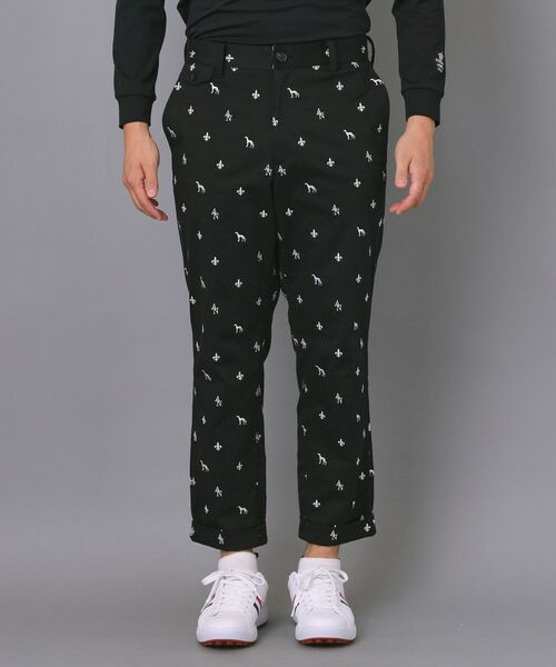 adabat / アダバット ショート・ハーフ・半端丈パンツ | 【新レーベル ADABAT NAVY】エンブロイダリーモノグラムクロップドパンツ | 詳細8