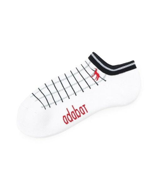 adabat/アダバット 【新レーベル ADABAT NAVY】チェックベリーショートソックス ホワイト(001) 00 adabat/アダバット 【新レーベル ADABAT NAVY】チェックベリーショートソックス ホワイト(001) 00