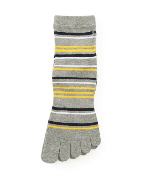 adabat / アダバット ソックス | 5本指ボーダーショートソックス | 詳細1
