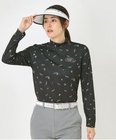 adabat / アダバット カットソー | 千鳥小紋モックネックプルオーバー