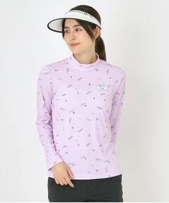 adabat / アダバット カットソー | 千鳥小紋モックネックプルオーバー