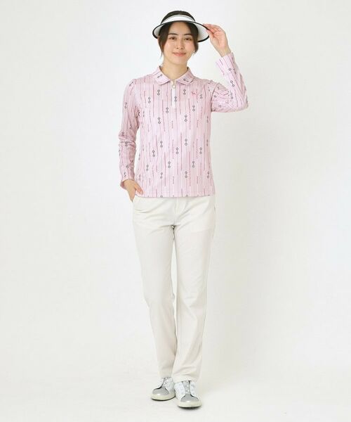 adabat / アダバット ポロシャツ | 【吸水速乾】ビットストライプ長袖ポロシャツ | 詳細2