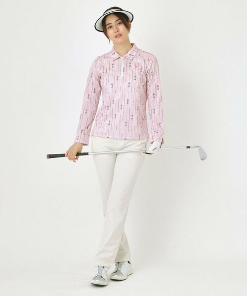 adabat / アダバット ポロシャツ | 【吸水速乾】ビットストライプ長袖ポロシャツ | 詳細3