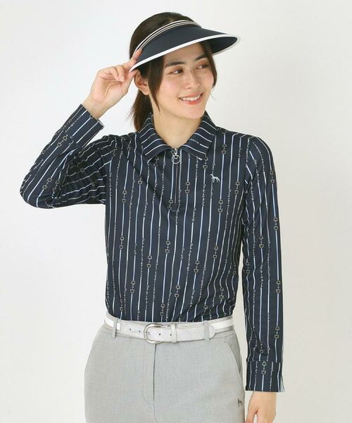 adabat / アダバット ポロシャツ | 【吸水速乾】ビットストライプ長袖ポロシャツ | 詳細5