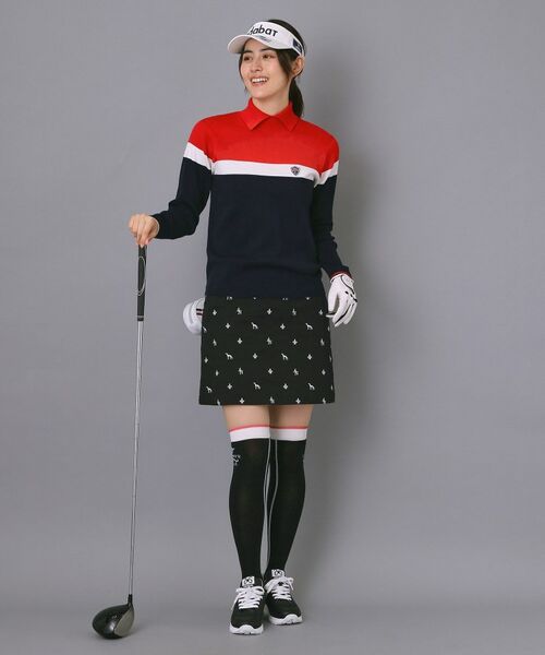 adabat / アダバット ニット・セーター | 【ADABAT NAVY】トリコロールスプリットカラーニット | 詳細11