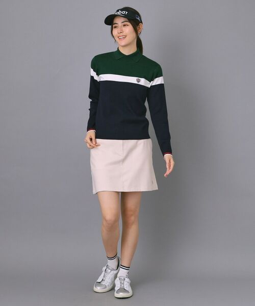 adabat / アダバット ニット・セーター | 【ADABAT NAVY】トリコロールスプリットカラーニット | 詳細2