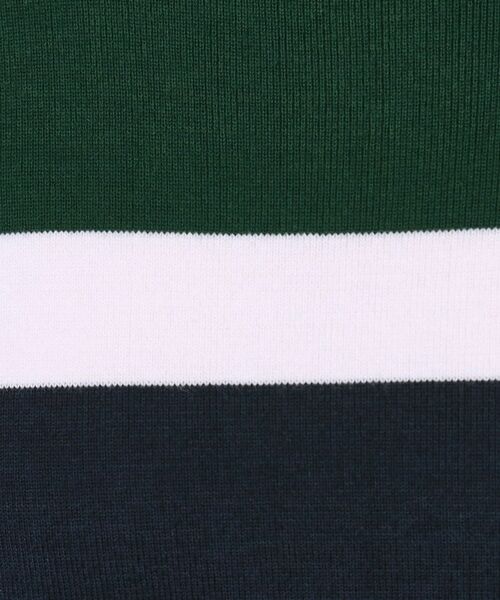 adabat / アダバット ニット・セーター | 【ADABAT NAVY】トリコロールスプリットカラーニット | 詳細4