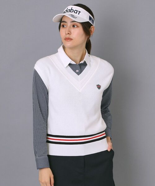 adabat / アダバット ベスト | 【ADABAT NAVY】オフショルダーチルデンベスト | 詳細1