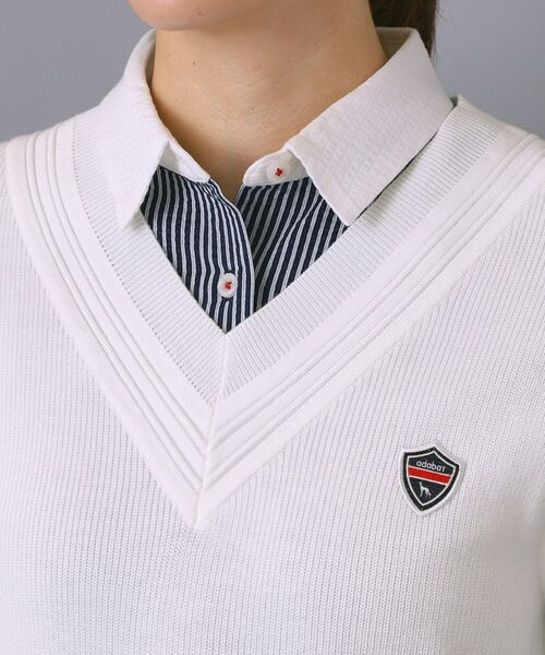 adabat / アダバット ベスト | 【ADABAT NAVY】オフショルダーチルデンベスト | 詳細15